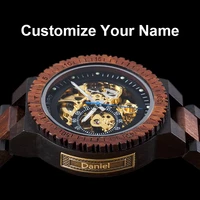 automatic mechanical bobo bird wood watch men luxury wooden wristwatch forsining personalise gift dad relogio masculino de luxo