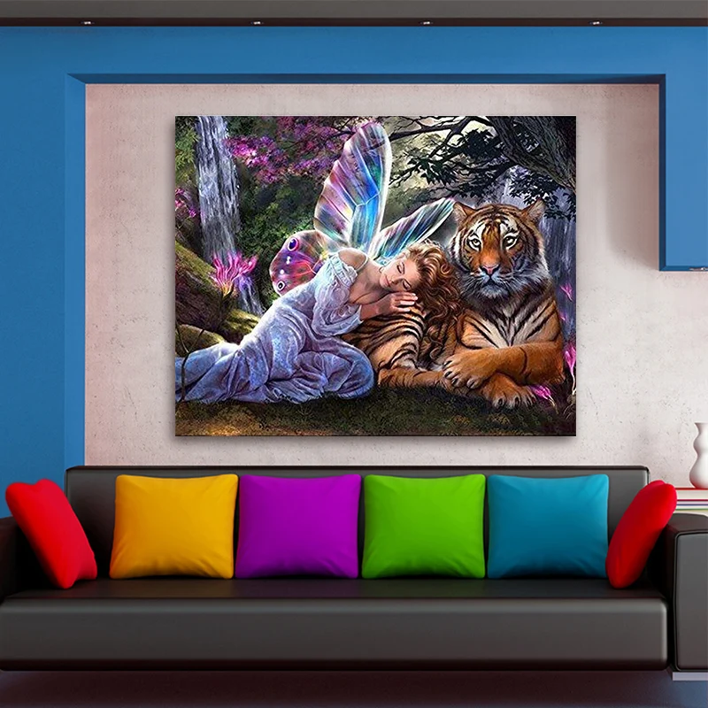 Художественная живопись по номерам бабочка крыло эльф сексуальная красота масло