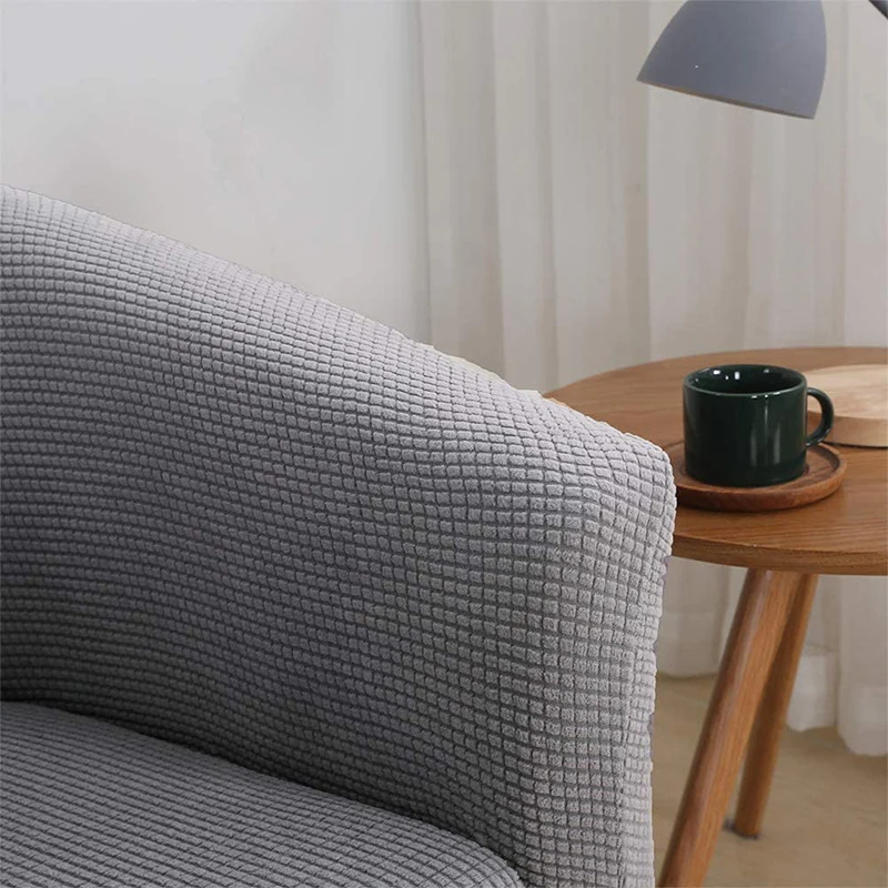 

Elastic Sofa Cover Jacquard For Living Room Plaid Stretch Couch Cover Sectional L shape 1-Seater Velvet Slipover All-inclusive