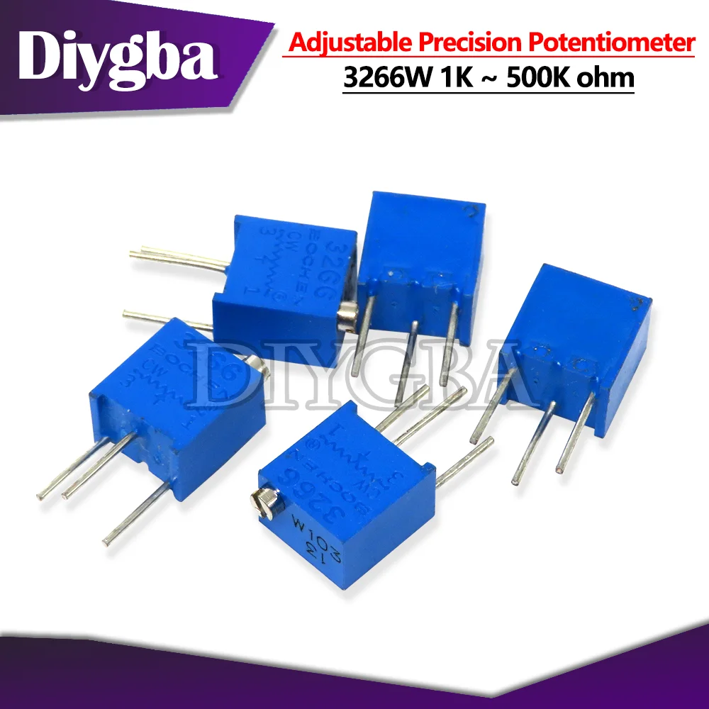 

10PCS 3266W 1K ~ 500K Adjustable Precision Potentiometer 1K 2K 5K 10K 20K 50K 100K 200K 500K 103 1M 100R 200R 500R 100 200 500