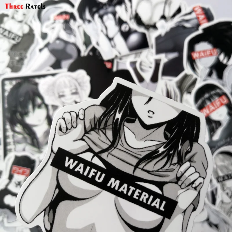 

Three Ratels, 30 шт., виниловые наклейки Waifu для чемодана, ноутбука, автомобиля, грузовика, аниме, Хентай, сексуальный пинап, Mang наклейка с девушкой