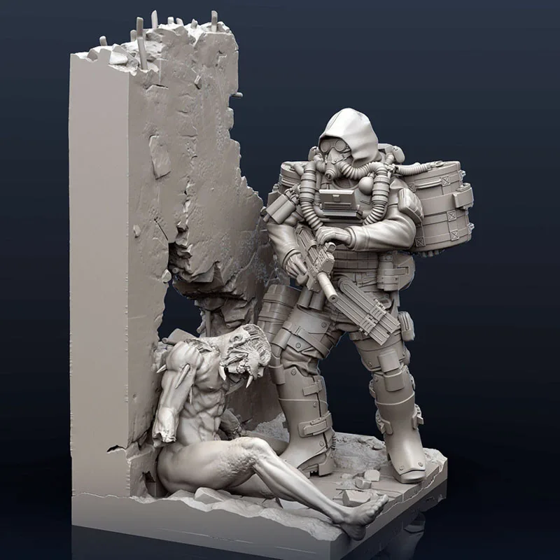 

1/35 Mechanical Destroyer Engineer Figure Resin Figure R506
