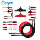 Серия Cleqee P1300 сменный мультиметр зонд зонды тест крюк и тест-свинец комплект 4 мм разъем типа банан крокодил Тестовые провода