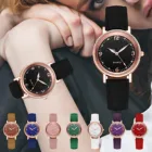 Роскошные женские часы, женские часы, темпераментные женские часы с ремешком, аналоговые арабские Цифровые кварцевые часы, женские часы, Montre Femme