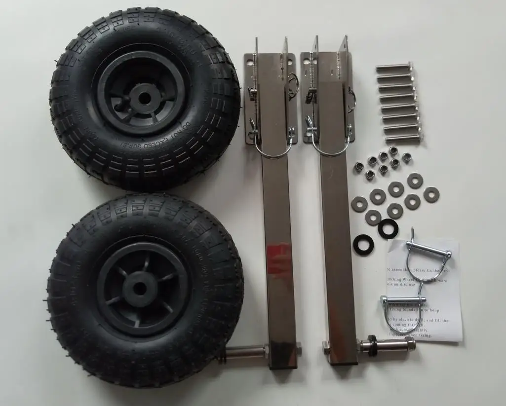 Новейшая Лодка из нержавеющей стали транцевая пусковое колесо для надувной