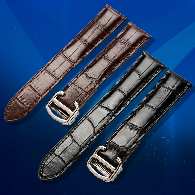 Ремешок для часов OTMENG Cartier Tank Solo W6700255 ремешок из натуральной кожи 20/22/23/24/25 мм