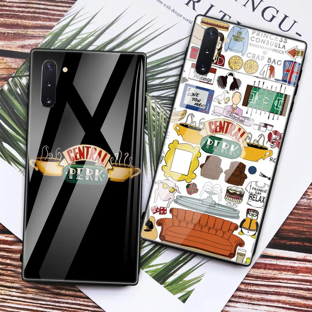 

TV Show Friends Together Glass Case For Samsung Galaxy S20 S10 5G S10e S9 S8 Plus Note 10 9 8 Tempered Phone Coque Fundas