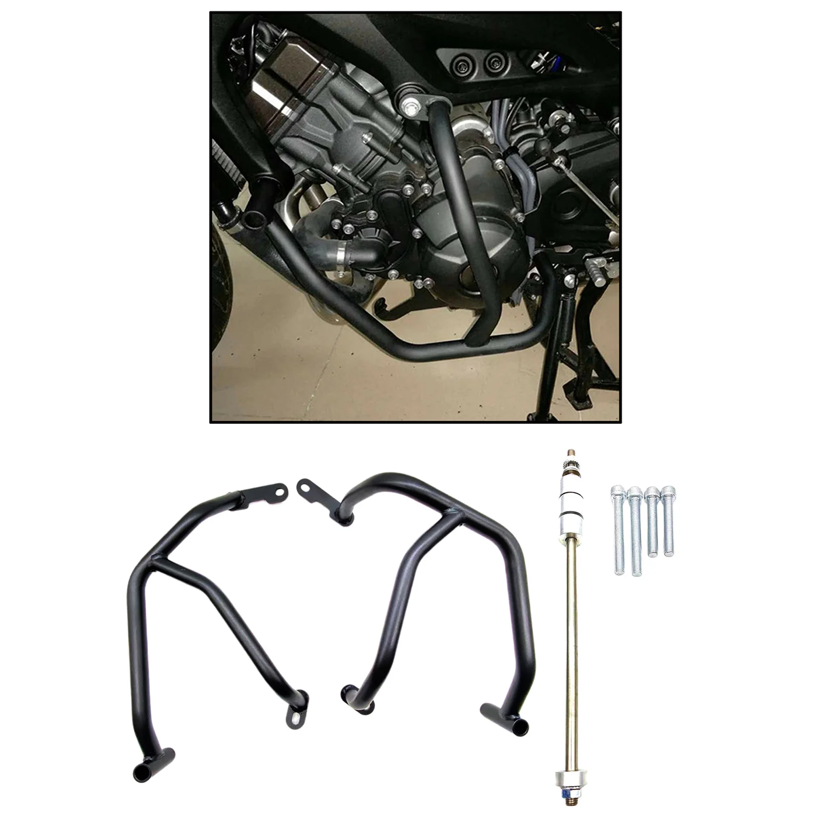 

Защитная панель для защиты двигателя подходит для Yamaha MT-09 2013-2020 Black