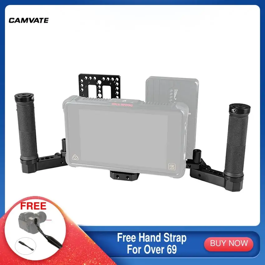 CAMVATE директора мониторы клетка Риг с двумя рукоятками и регулируемый ремешок на