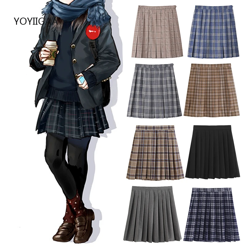 

Preppy Style Summer Pleated Skirt Womens High Waist Mini Skirts Fashion Dance Ladie Girls Skirt Sweet Chic Women's Skirts XS-5XL