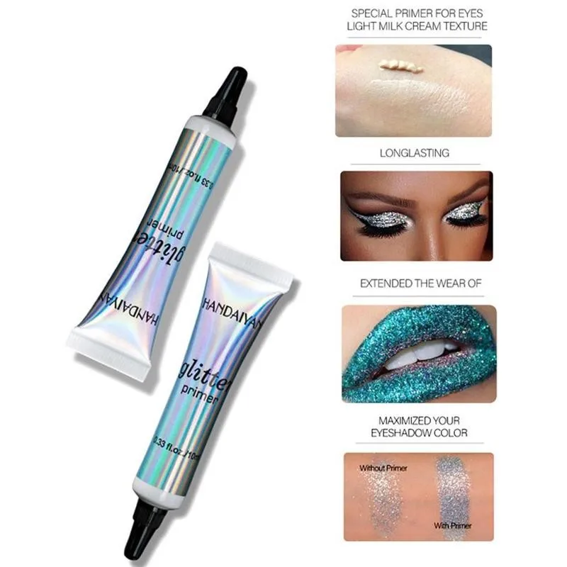 

10ml Monochrome Eyeshadow Makeup Primer Sequins Glitter Liquid Eyeshadow Eyeshadow Makeup Multifunctional Primer Makeup Bas J1H8