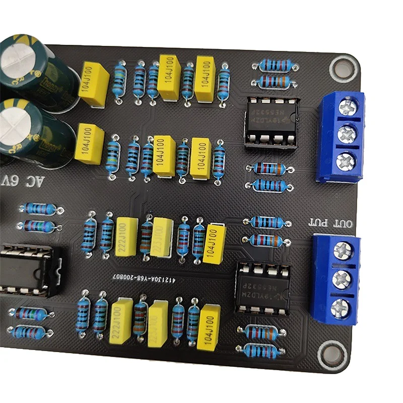 

10W 6V-15V Dual Power Transformer Active Electronic Frequency Divider Ne5532 Pre-Chip Two Frequency Divider Module