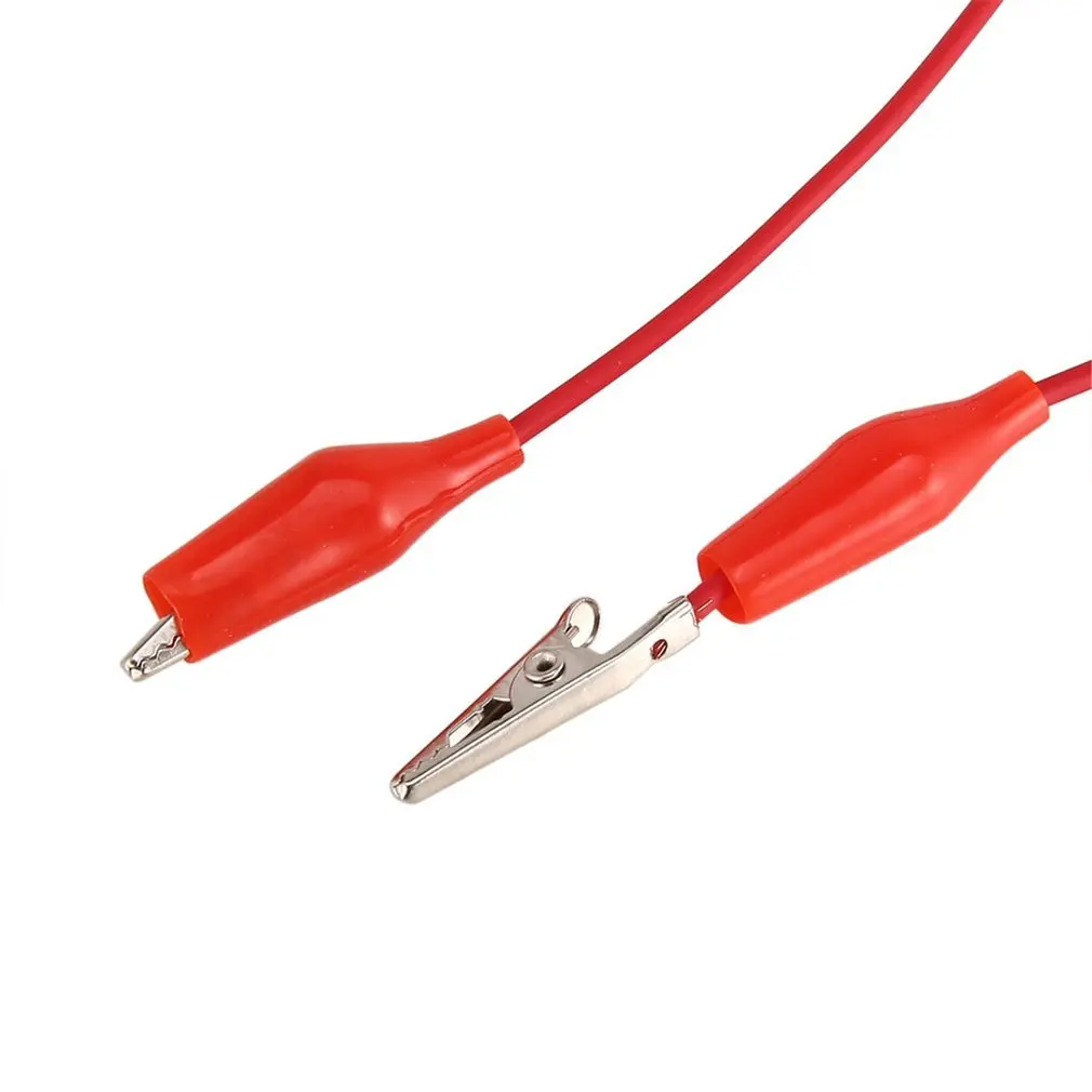 10 шт небольшие красочные зажимом крокодил Тесты линия 50 см двойной головкой