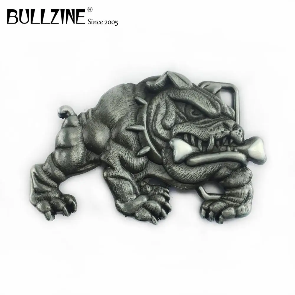 В Bullzine бульдог пряжки ремня с оловянной отделкой эмаль FP-02211 подходит для детей на