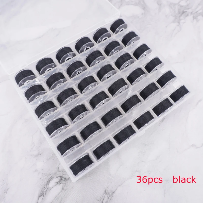 

axis sewing machine thread box shuttle core suit sewing thread cross stitch embroidery thread manual sewing thread 36pcs