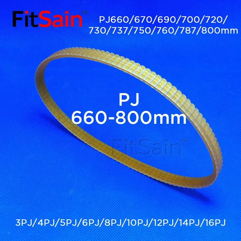 

FitSain-PJ660/670/690/700/720/ 730/737/750/760/787/800mm V-ribbed belt Multi wedge PJ Belt pulley