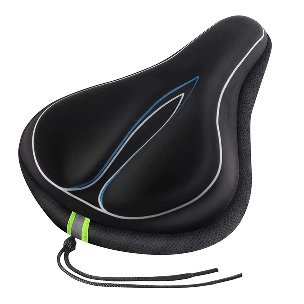 

Bike Seat Padded Cover Comfortable Memory Foam Breathable Bicycle Saddle Cushion Bike Accessory Cycling Pad Cushion Cove