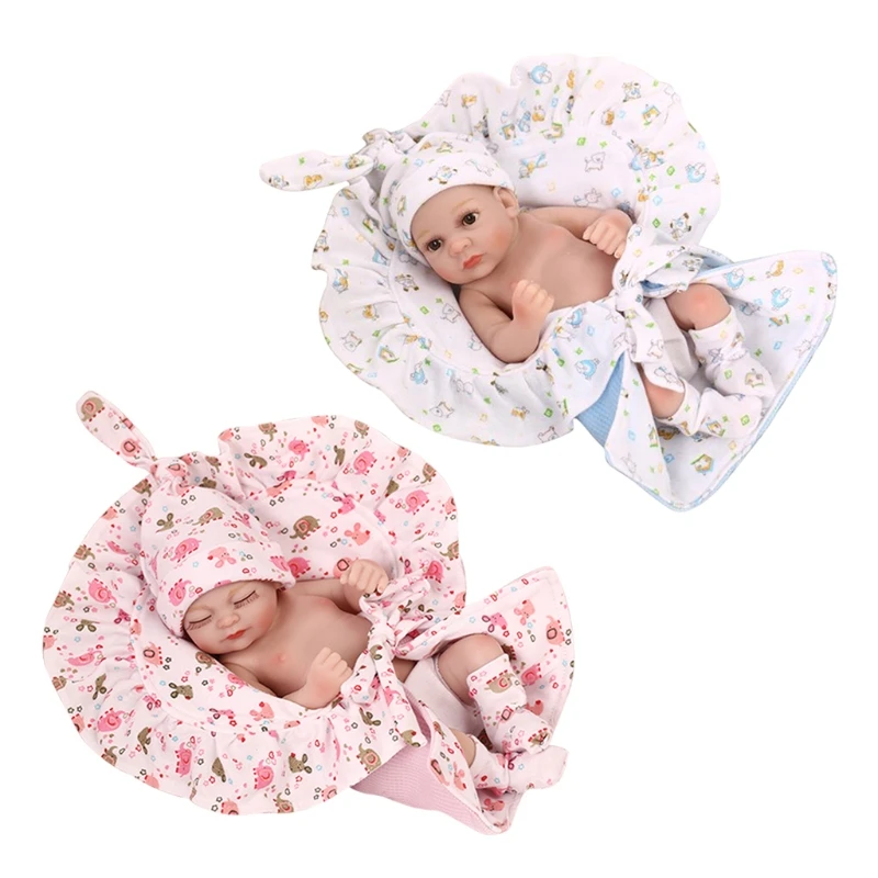 

425F 10in Caucasian Girl/Boy Doll Reborn Funny Novelty Gift Children Party Supplies