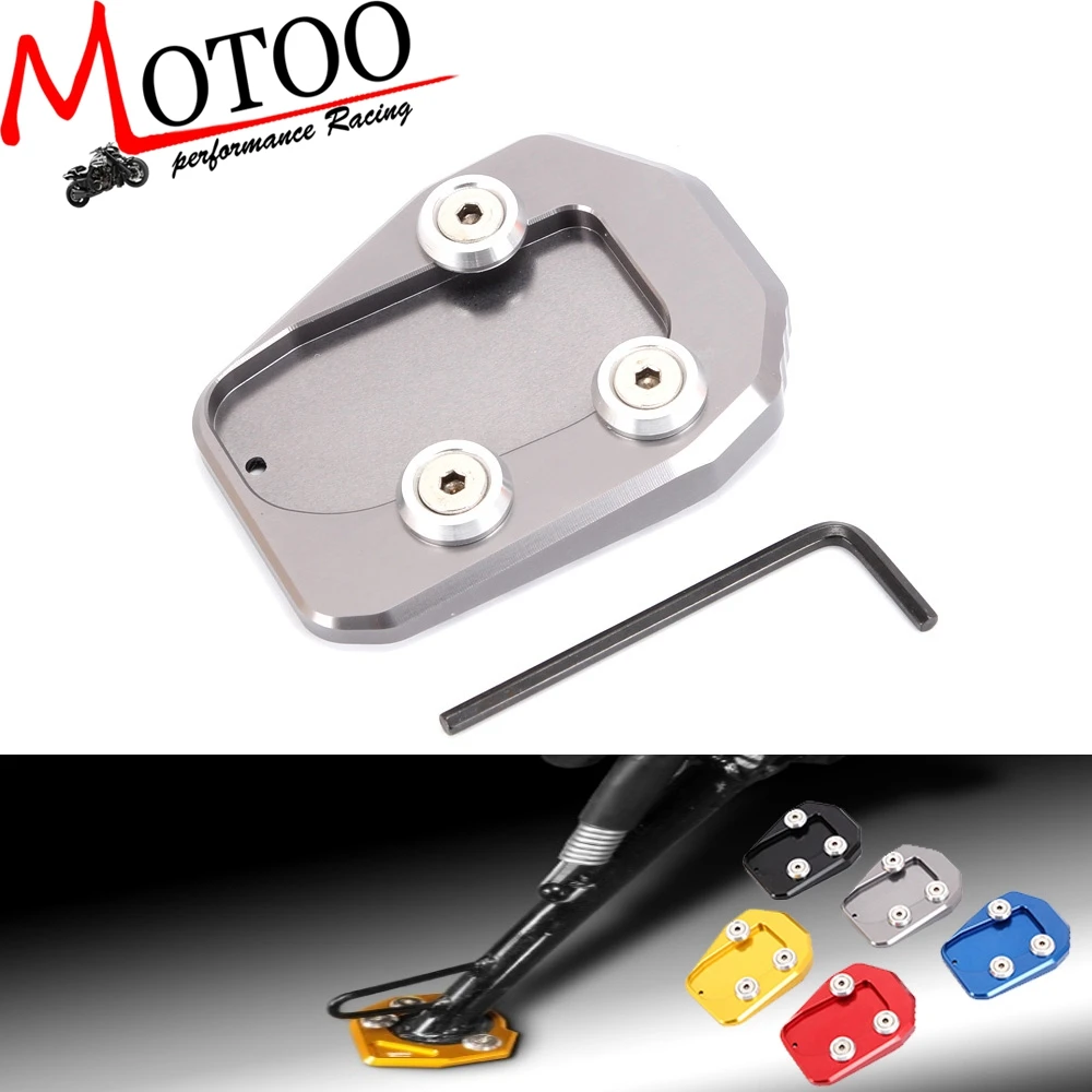 Алюминиевая боковая подставка для мотоцикла увеличивающая пластина выдвижная