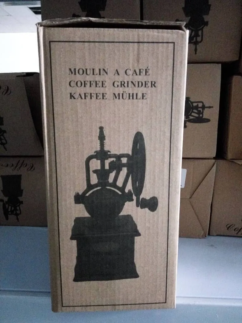 Классическая деревянная ручная кофемолка нержавеющая сталь ретро кофе специи