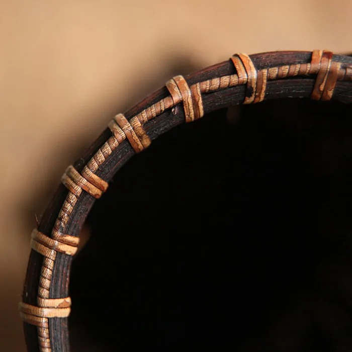 Japanese Style Vintage Handmade Bamboo Weave Vase Flower Baskets Tabletop Flowerware Accessories Jardiniere Creative Home Decor | Дом и сад