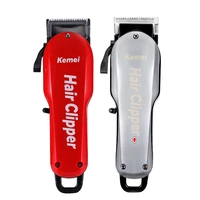 kemei 7 hours large capacity battery professional wahl hair clipper barber shop salon coiffure electric cutter shaving machine