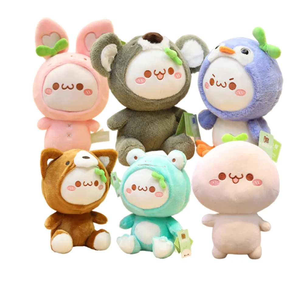 Креативный милый кролик коала Пингвин пельмени игрушки мягкие милые животные