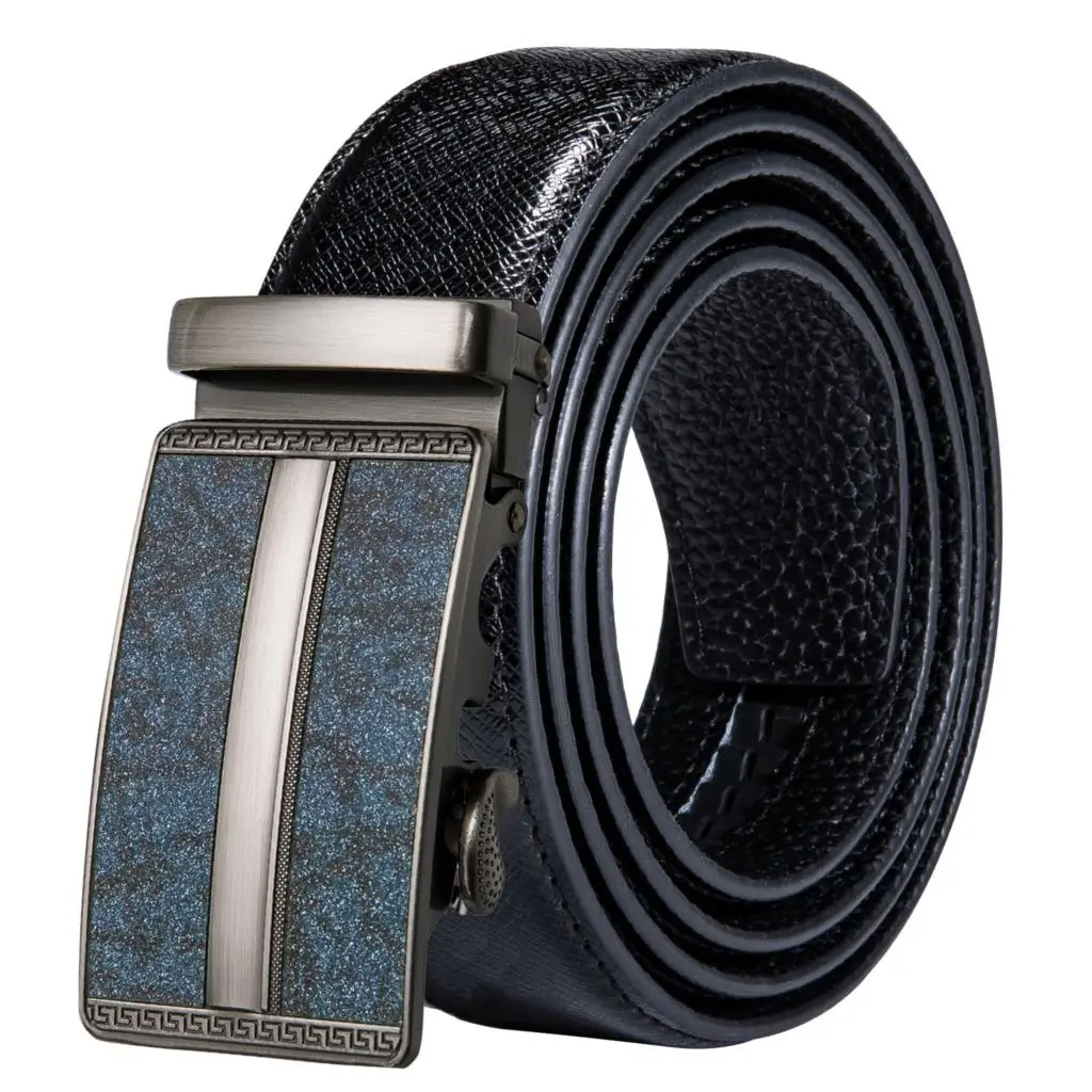 Мужской дизайнерский ремень из натуральной кожи с автоматической