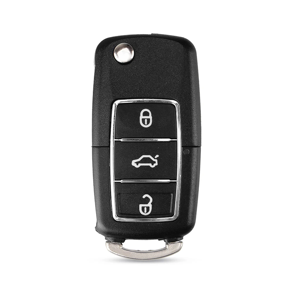 Складной автомобильный ключ KEYYOU с 3 кнопками без лезвия чехол для ключа VW Jetta Beetle