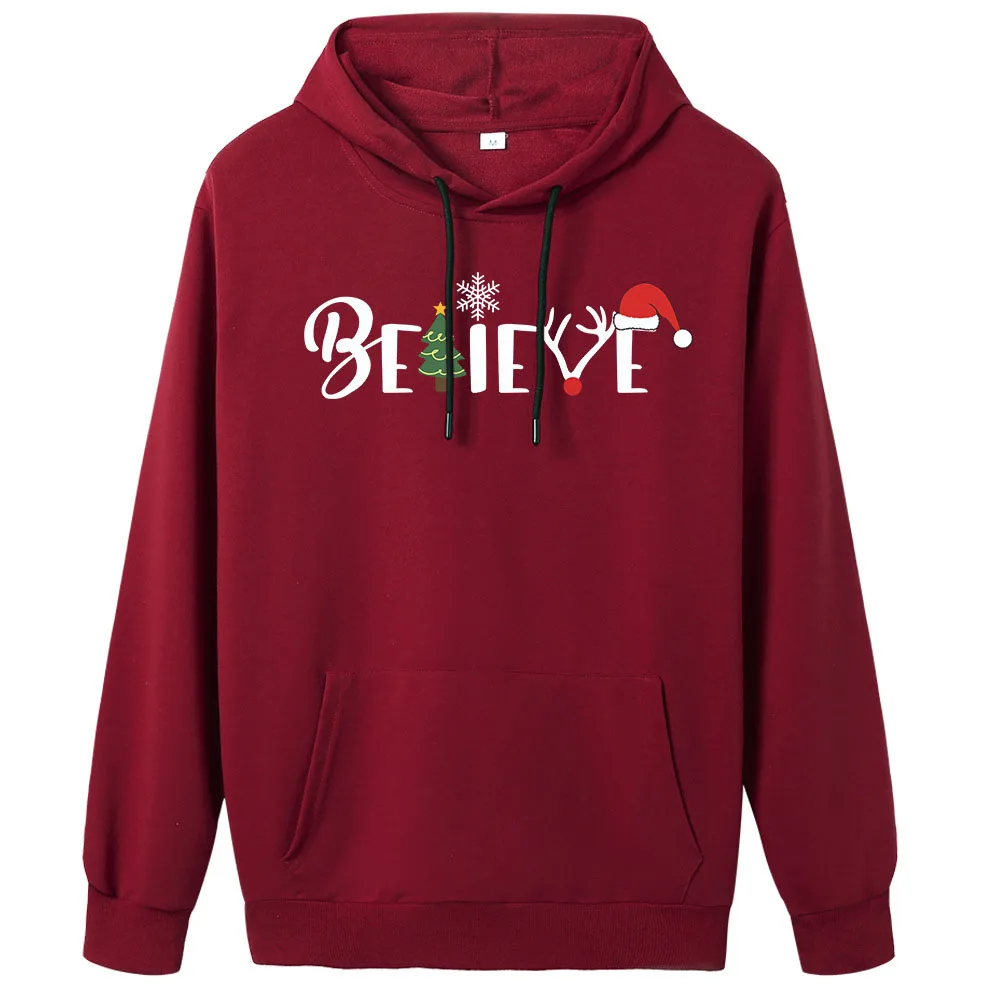 Свитшот SEBOWEL Рождественский для женщин Осенний пуловер с длинным рукавом и