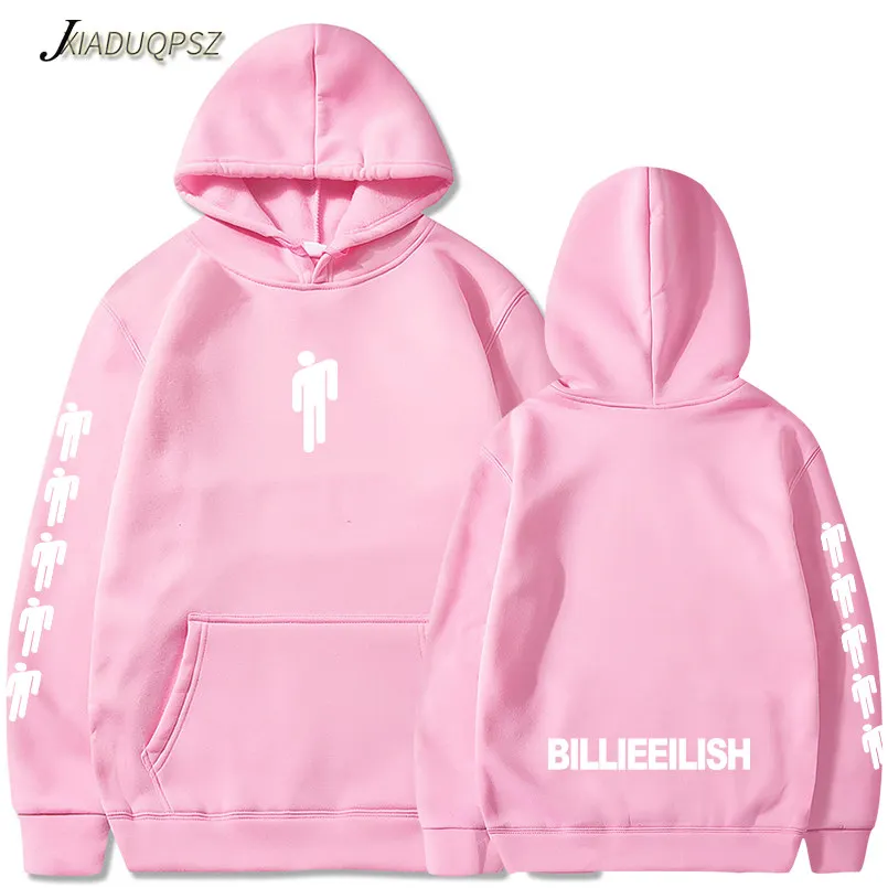 Новое поступление года; толстовка Billie Eilish с принтом для мальчиков и девочек; свитер Harajuku; повседневные толстовки; Лидер продаж; толстовки Kpop; 3XL - Цвет: WM22-24 Pink