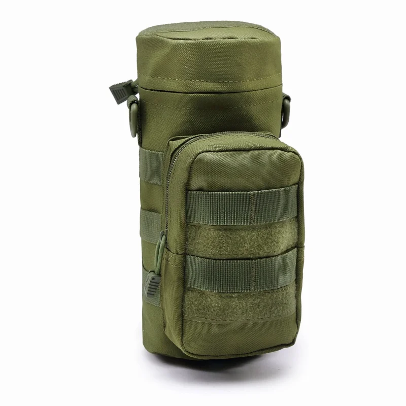 Green CQC на открытом воздухе Molle бутылка для воды чехол военный страйкбол тактическое снаряжение чайник поясная сумка для альпинизма Пешие прогулки Охота сумка для воды - Color: Green