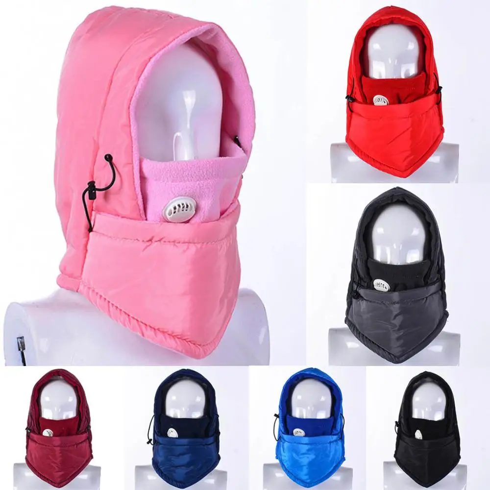 Мужская и женская уличная зимняя теплая ветрозащитная противотуманная шапка для