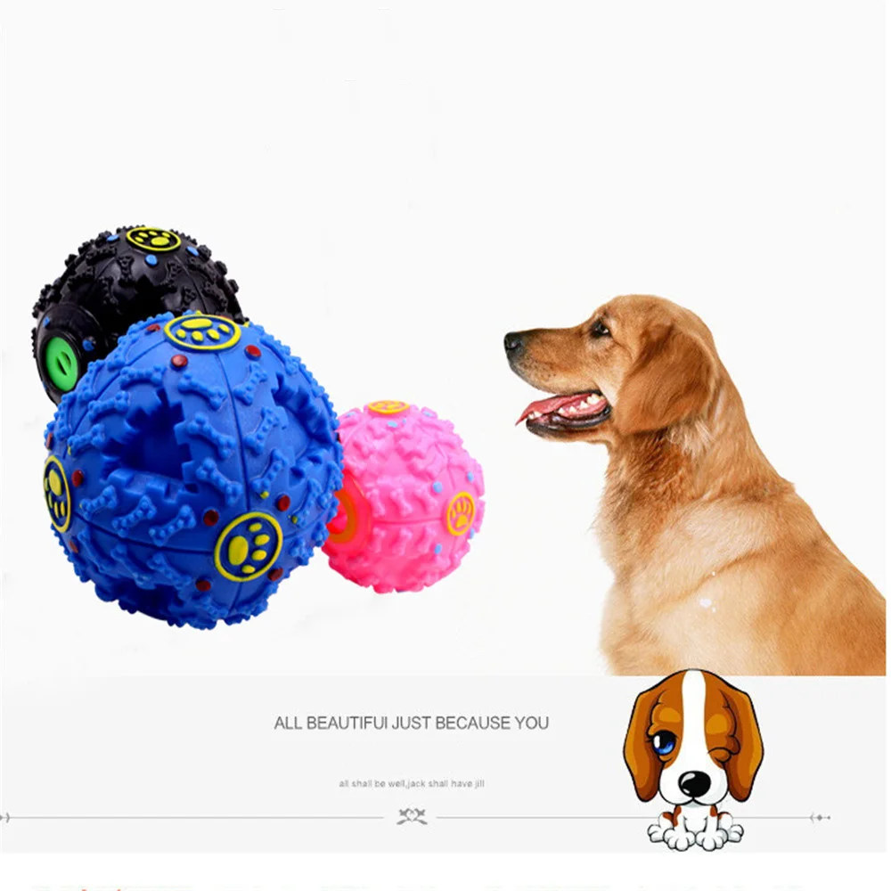 Интерактивные пластиковые шарики для домашних животных 1 шт. жевательные игрушки