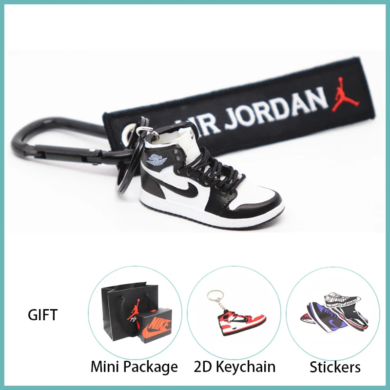 Новинка ручной работы 3D AJ Key ChaiAir Mini Jordan кроссовки модель милый брелок для ключей Баскетбольная обувь Подарочный Брелок для ключей модные украшения - Цвет: 32