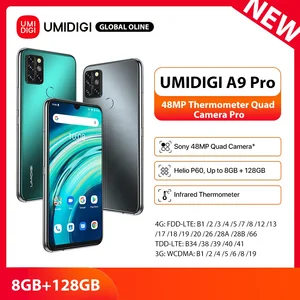 umidigi a9 pro 2021 android 11 ram 8gb 128gb samrtphone 48mp ai matrix quad camera helio p60 octa core 6 3fhd display 4150mah free global shipping