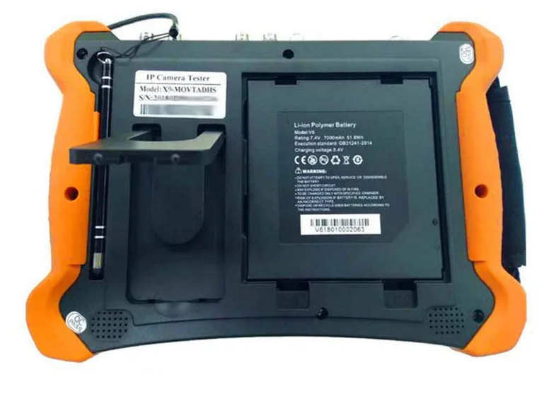 Профессиональный тестер для камер видеонаблюдения X9 8 дюймов H.265 4K Мп TVI CVI AHD SDI CVBS