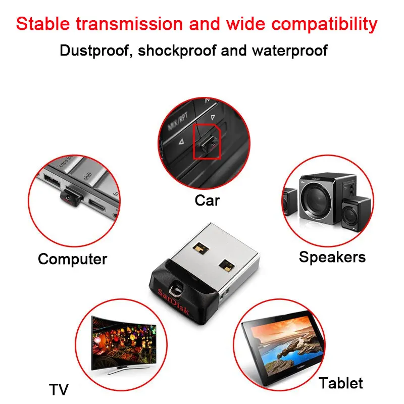 Флеш накопитель Sandisk Cruzer 16 ГБ 32 64 ГБ|USB флэш-накопители| |