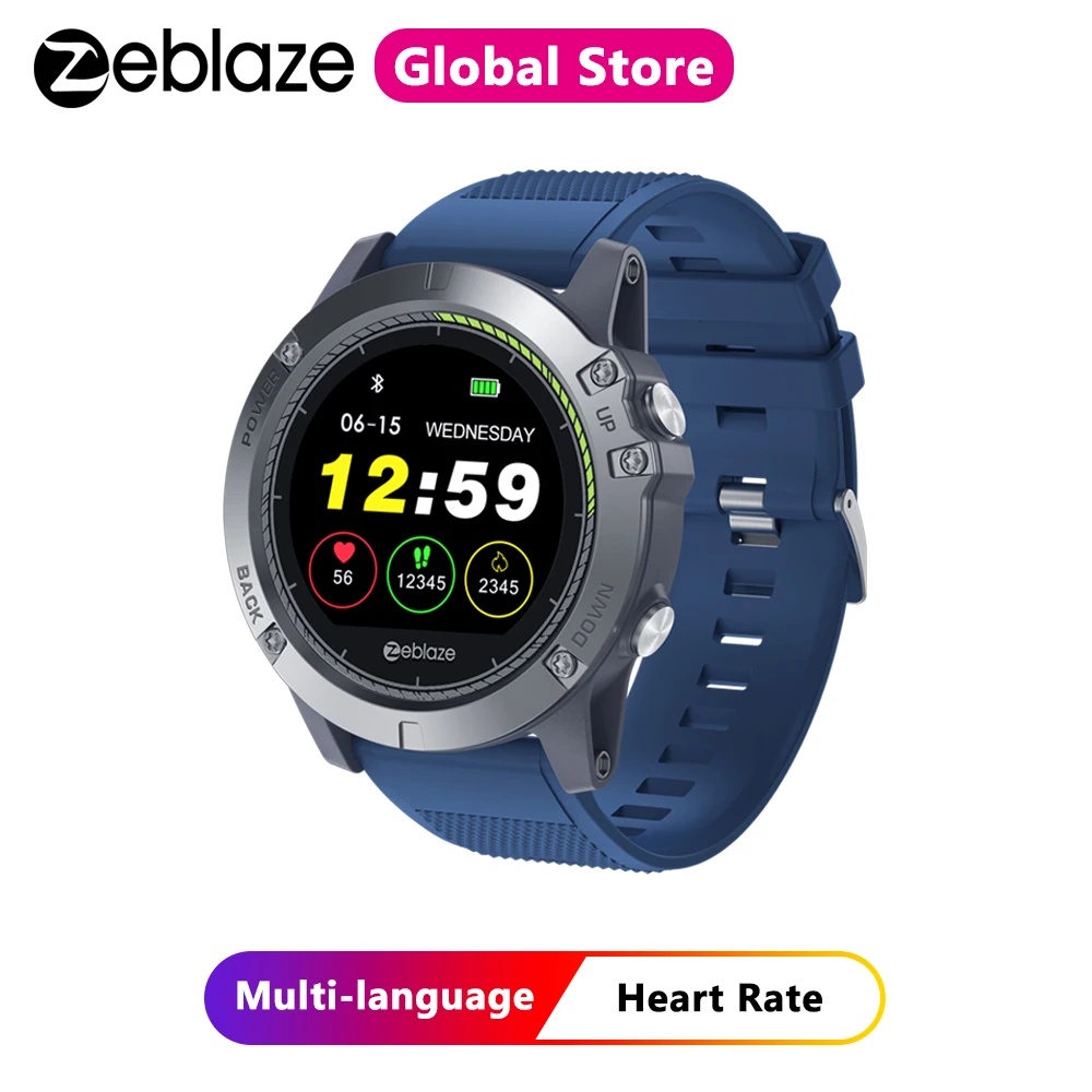 Смарт часы Zeblaze VIBE 3 HR IP67 Водонепроницаемый фитнес трекер активности монитор