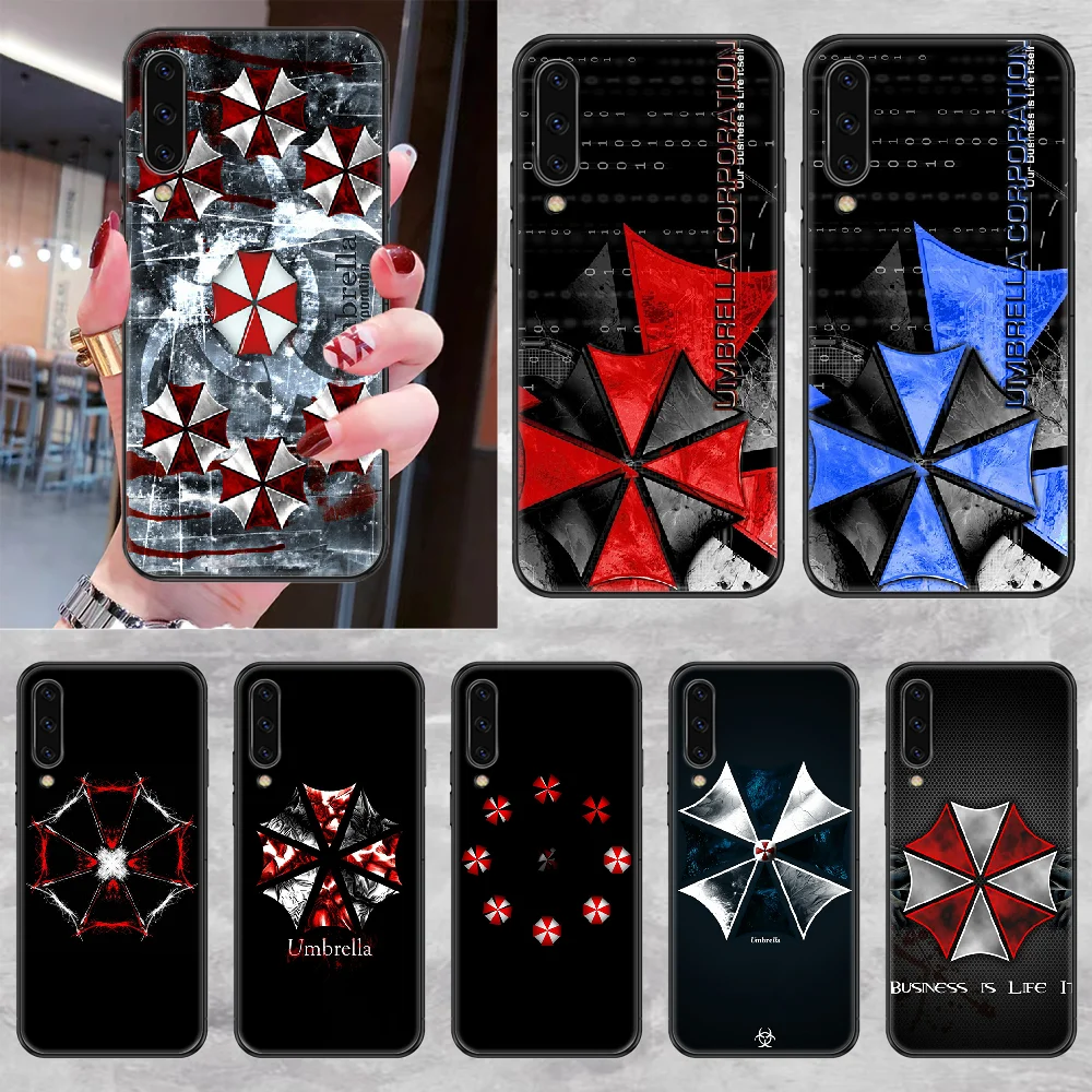 Чехол umbrella corporation для телефона Samsung Galaxy A 3 5 7 8 10 20 21 30 40 50 51 70 71 E S 2016 2018 4G черный