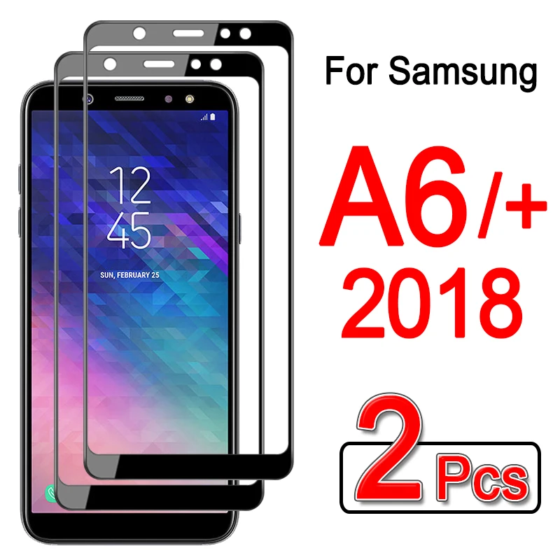 Защитное стекло для Samsung Galaxy A6 Plus 2018 2 шт | Мобильные телефоны и аксессуары