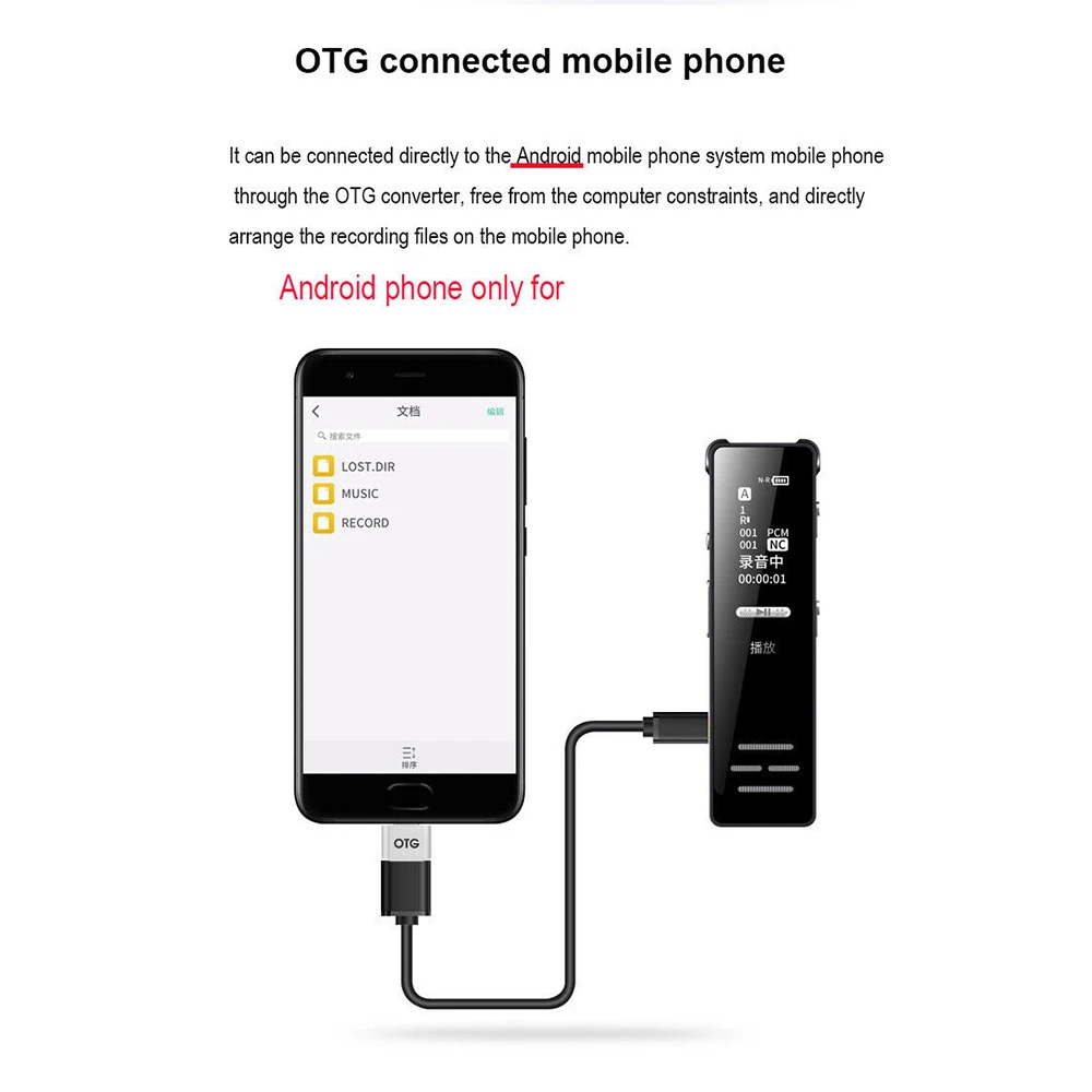

32GB Rechargeable Digital Audio Sound Voice Recorder Dictaphone MP3 Player USB Sound Recorder