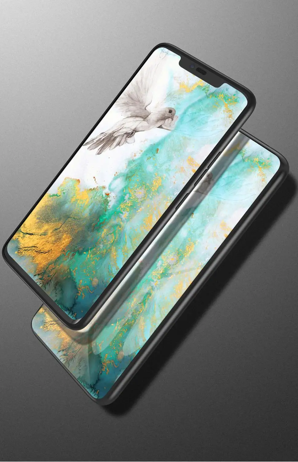 Marble Patterned Tempered Glass Phone Case For Nokia X6 7 3.1 7.1 X7 9 4.2 1 X71 Plus Protective Shockproof Cover Fundas | Мобильные