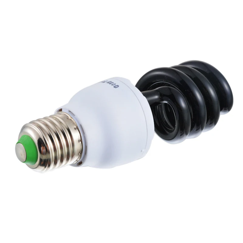 220V E27 15-40W UV светильник лампы УФ ультрафиолетовые люминесцентные светильник лампа Спиральные энергосберегающие черный светильник фиолетовый лампы светильник Инж