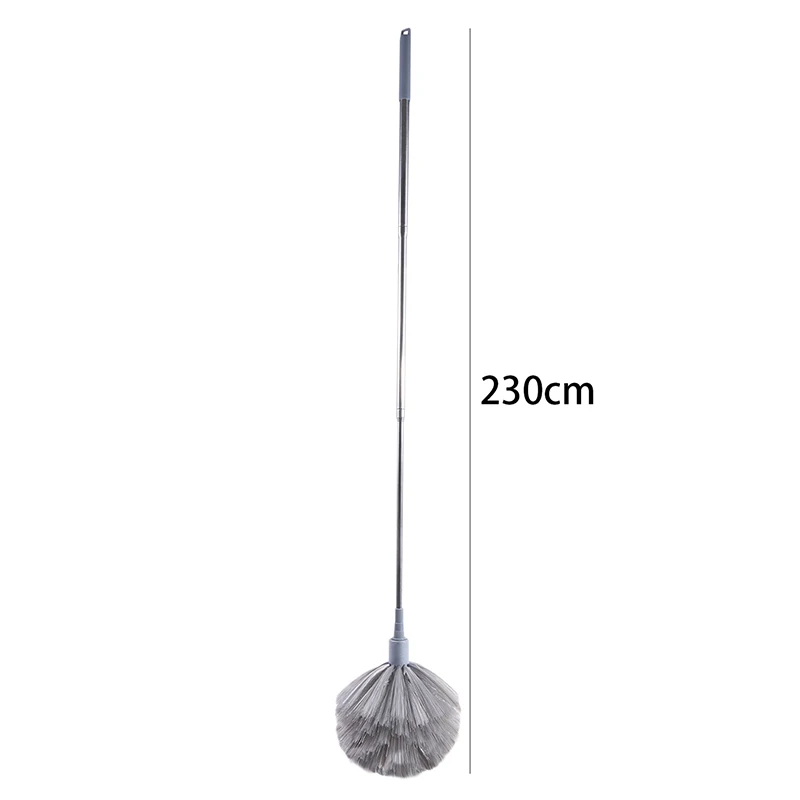

Telescopic Lengthen Duster Microfiber Chenille Home Cleaning Stainless Dust Removal Steel Dust Brush Ceiling Clean Multifunction
