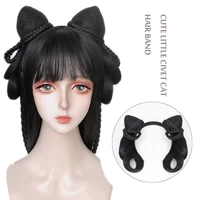difei chinese style hanfu cospaly wig with hair band heat resistant synthetic accessories wig china classical hairstyle chignon