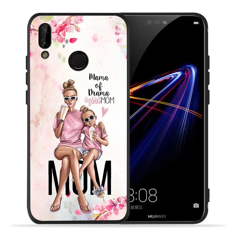 Girl Baby Mom Queen Princess Mama Mouse Prince DIY Custom Phone Case For Huawei Mate 30 Pro 10 20 Lite P Smart Silicone Cover |