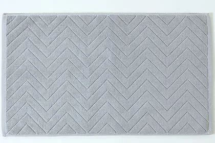 Grey Хлопковый коврик для ванной комнаты 45x75 см белый зеленый серый хаки геометрический удобный абсорбирующий коврик для чистки ног банное полотенце - Цвет: Grey