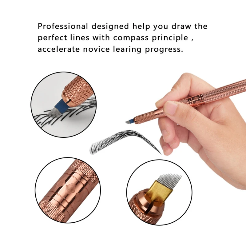 

1PC Tattoo Manual Pen Eyebrow Embroidery Pencil Permanent Eyebrow Makeup Tool TXTB1