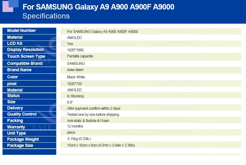 Для SAMSUNG Galaxy A9 A900 A9000 lcd AMOLED дисплей экран+ сенсорная панель дигитайзер в сборе для SAMSUNG дисплей